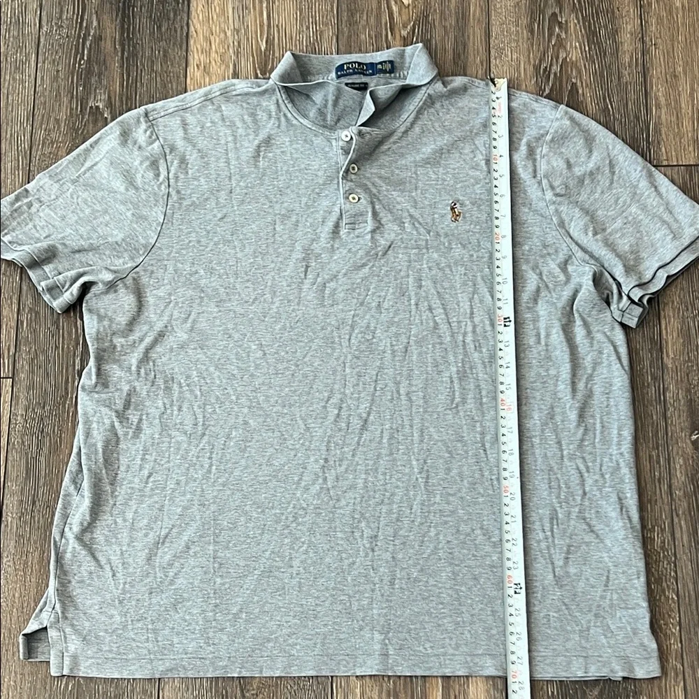 Polo by Ralph Lauren Light Gray Men's Polo Shirt Flesh Pony Size XXL